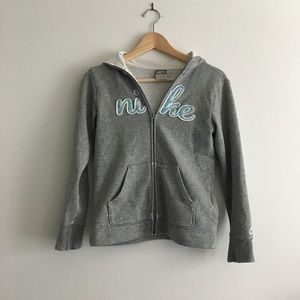 Nike Full Zip Up Hooded Athletic Jacket